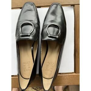 Naturalizer Shoes Corrine Loafer Slip on Black Leather Business Career Women 8